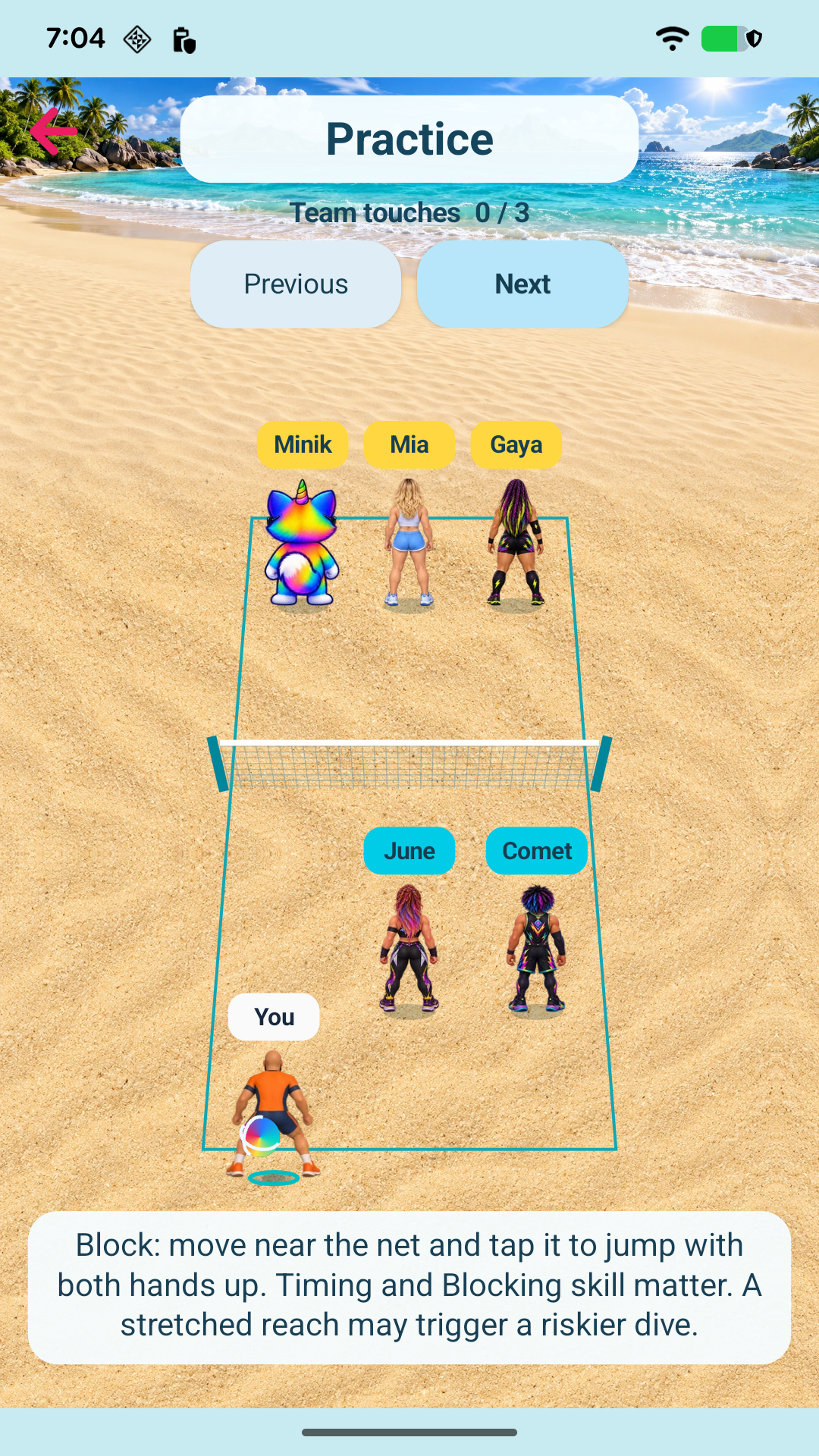 Minik Beach Volley — Learn the moves with Minik