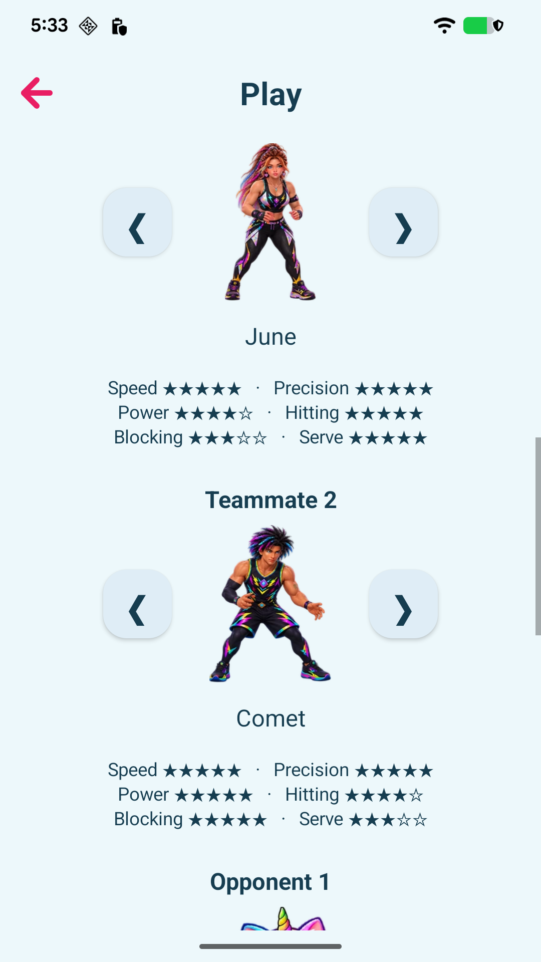 Minik Beach Volley — Build your dream team