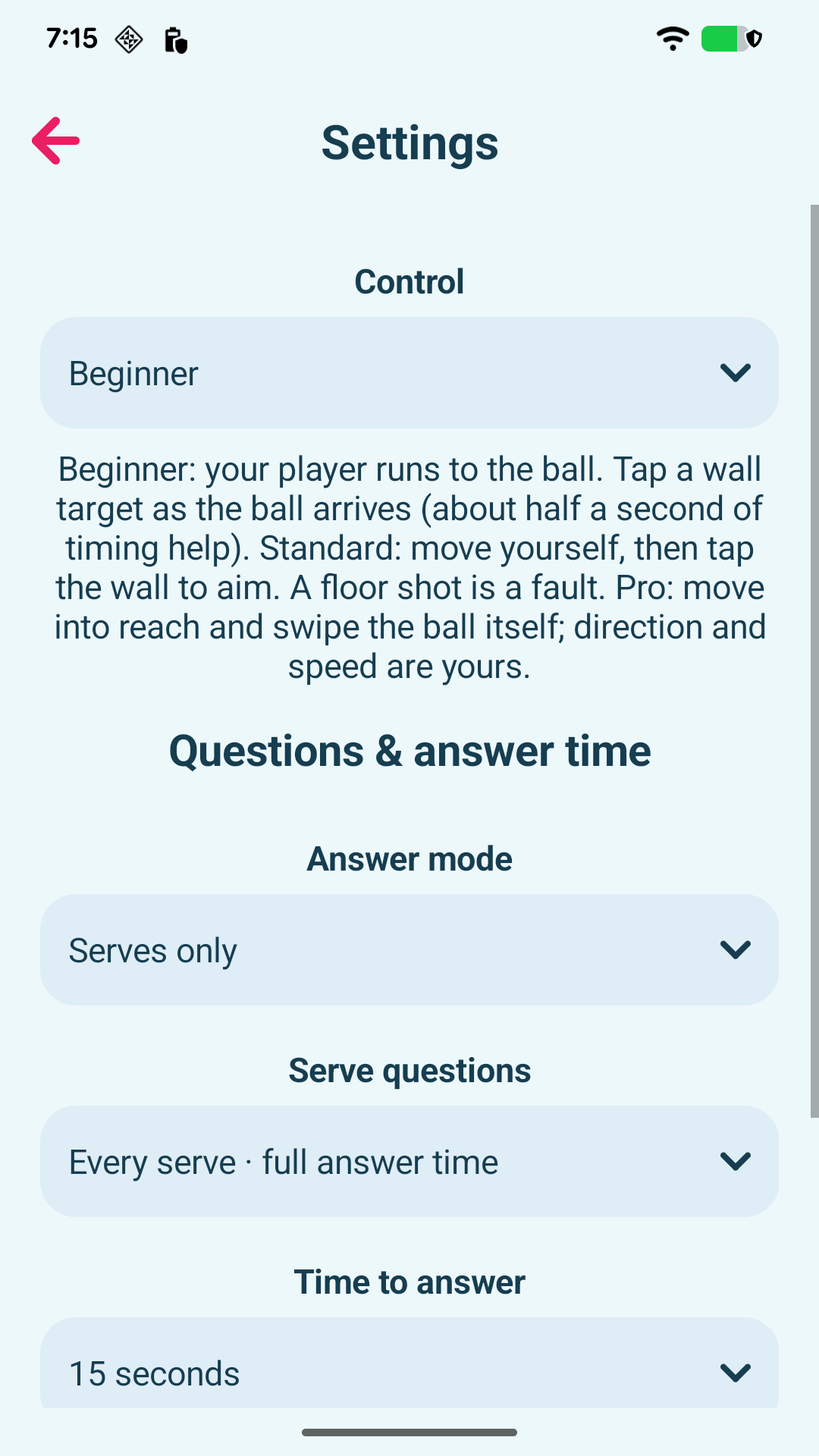 Minik Squash — Find your playing style