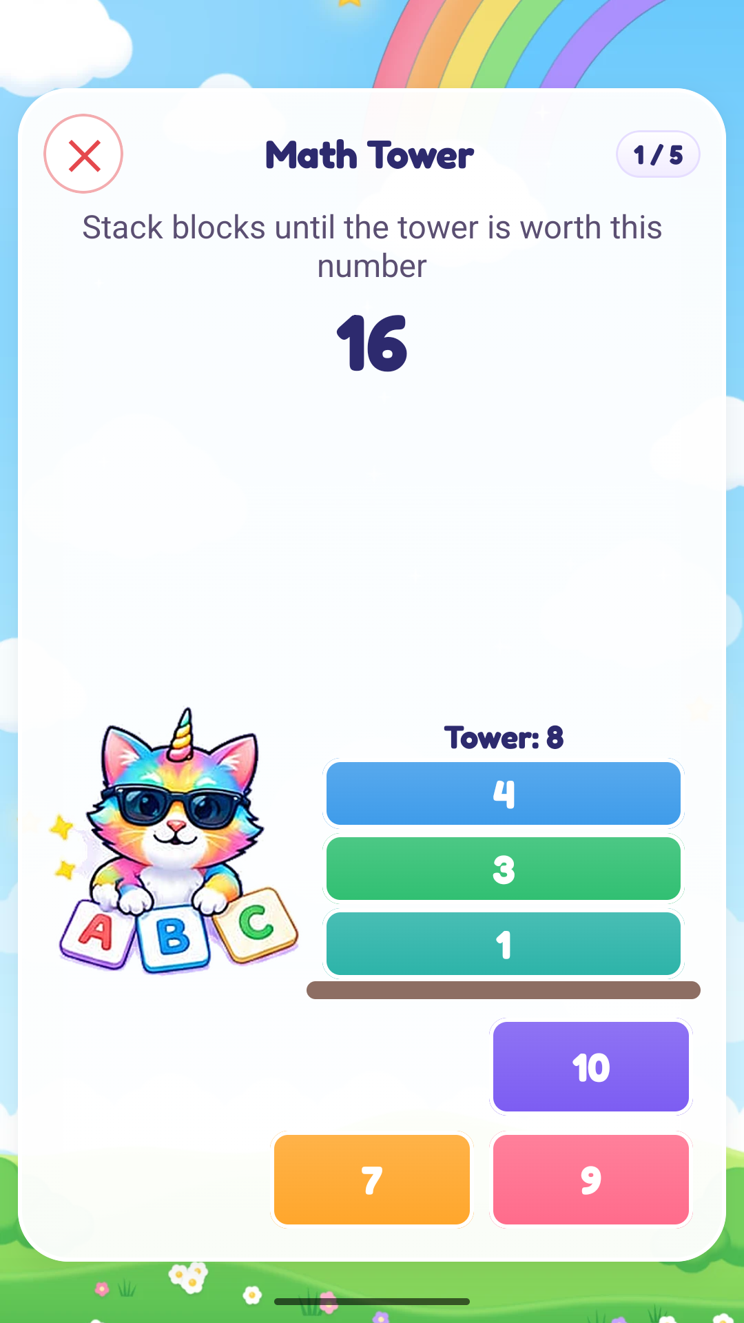 Minik Math Plus — Build your way to the answer