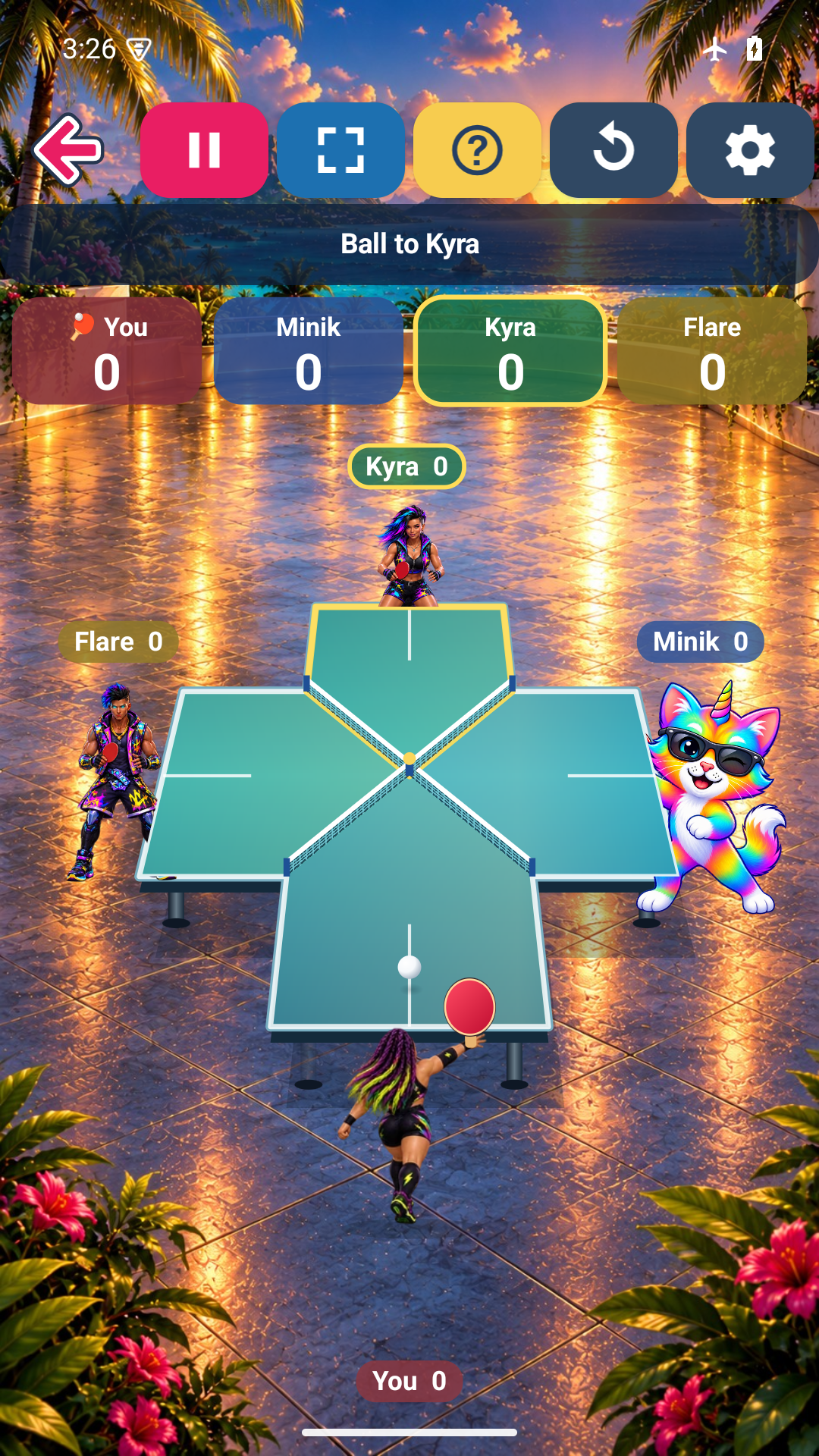Multiplayer Ping Pong — Your character joins the game