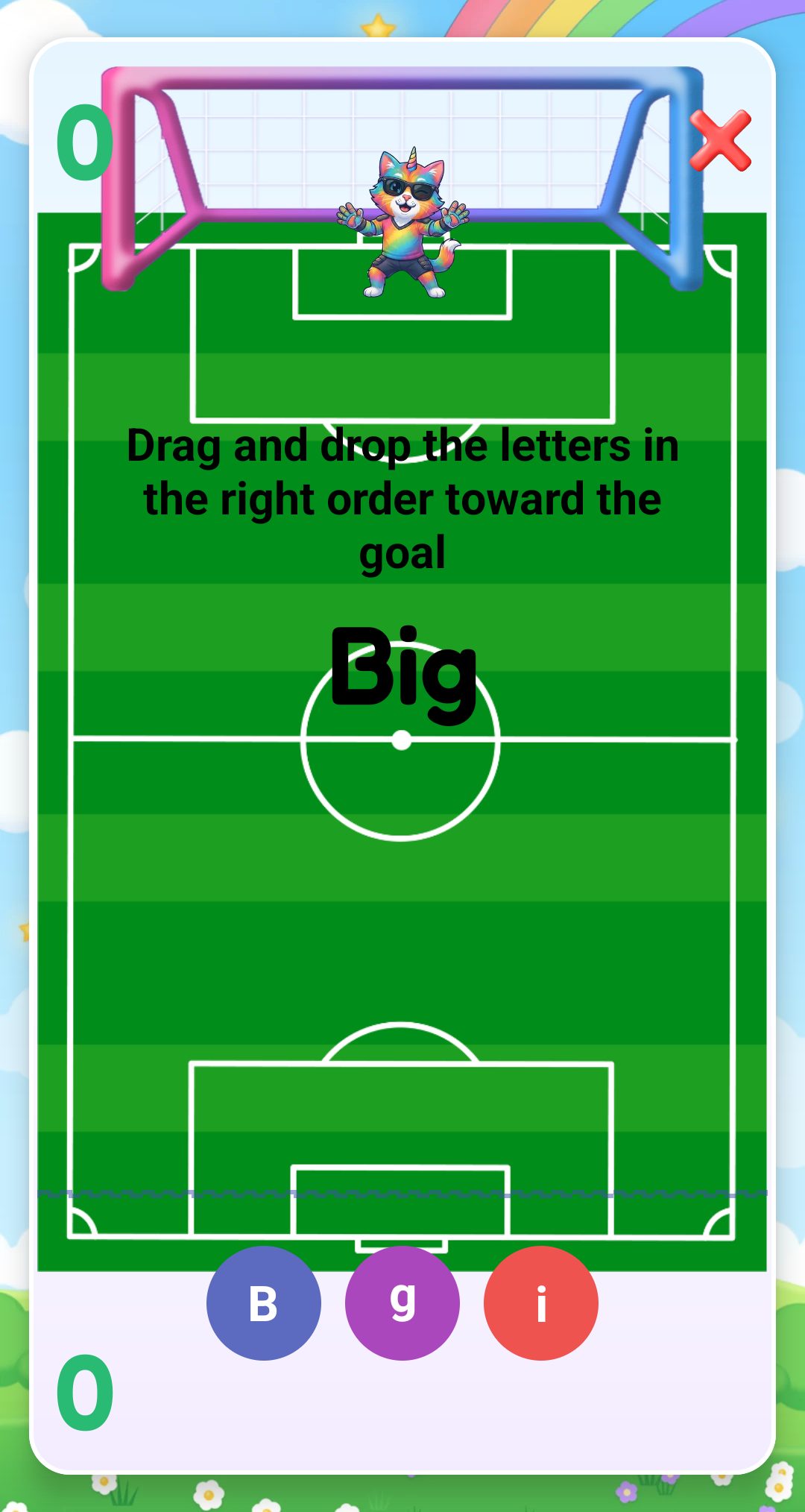 Minik — Kick the right letter!