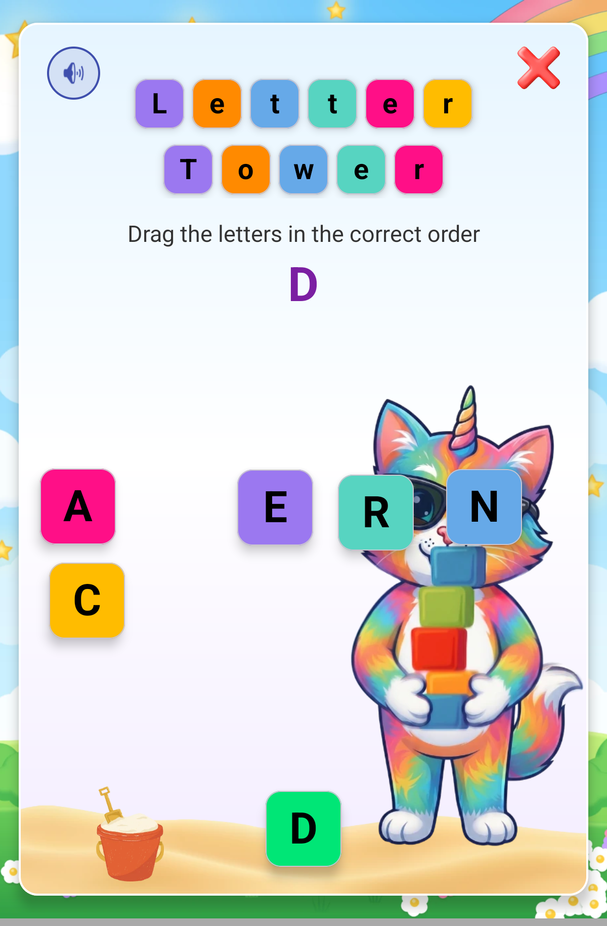 Minik Plus — Build a tower of letters