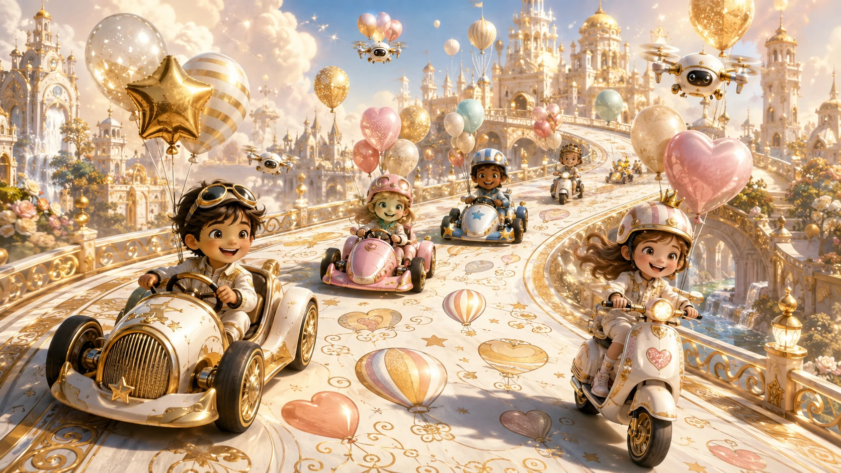 Golden balloon race
