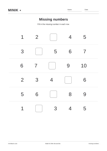 Missing numbers