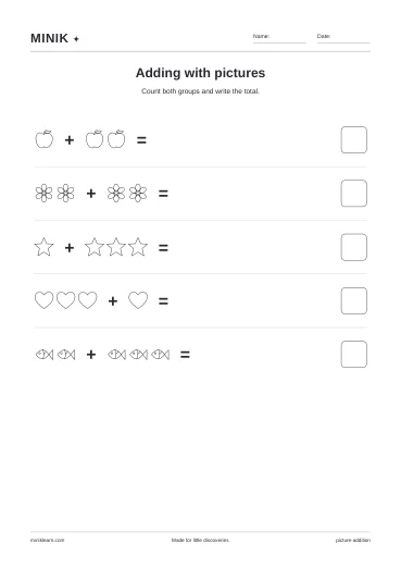 Adding with pictures